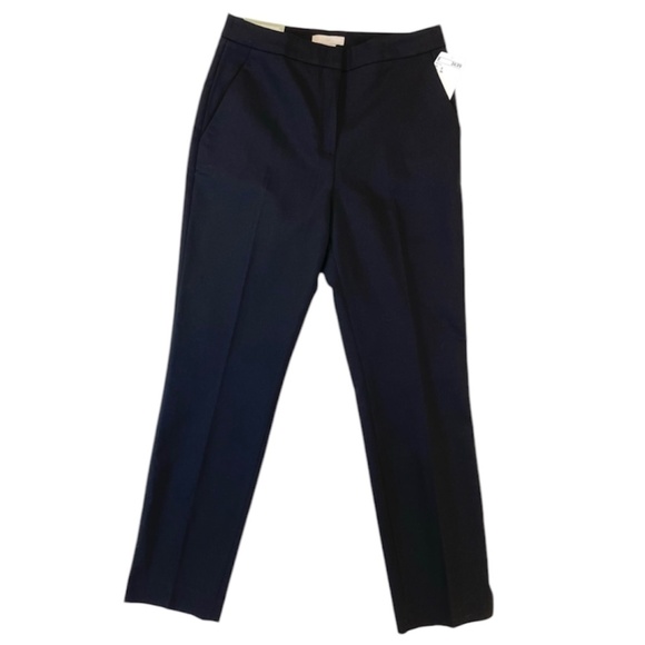 NEW H&M Skinny Leg Mid-Rise Slacks Black Cotton Polyester Women’s Size 2 - Picture 1 of 7